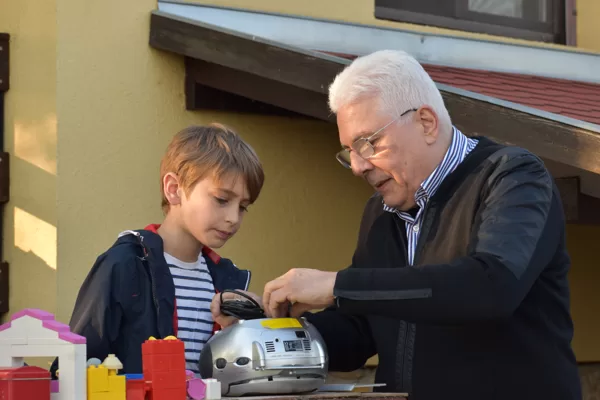 A legkisebb unoka, Palkó, Giorgio papával
