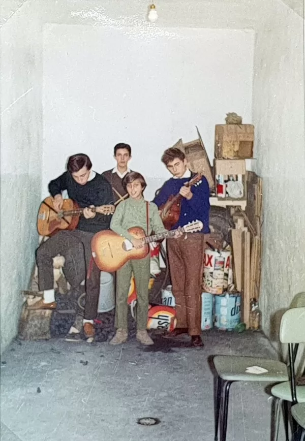 Az első bandám, a padovai garázszenekar - Sandro, Mario, Giordano és Giorgio - 1968