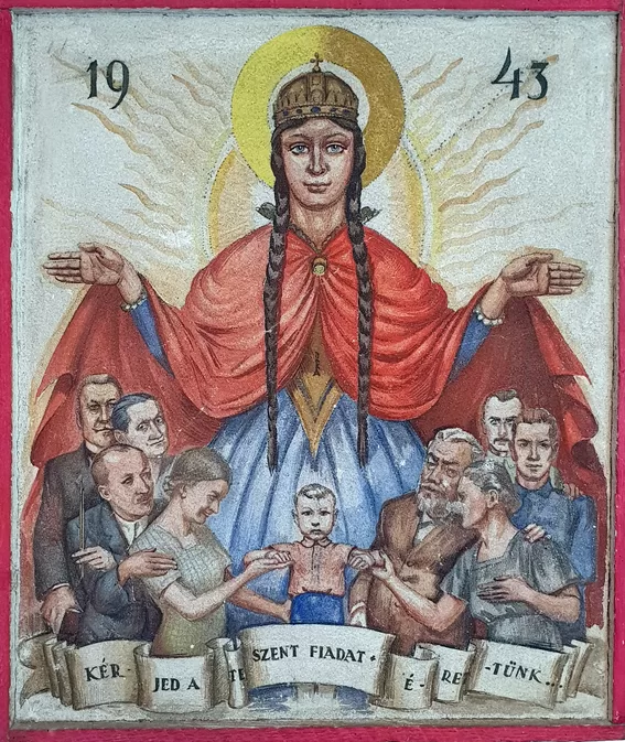 Árpád bácsi híres festménye a családról